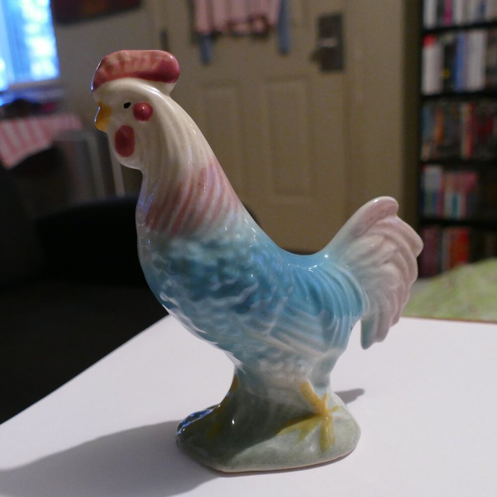 Vintage Ceramic Rooster Chicken Figurine